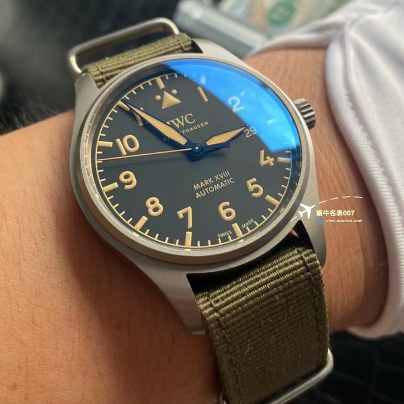 【视频评测】V7厂万国钛马克十八IW327006 搭配nota表带超A高仿复刻手表