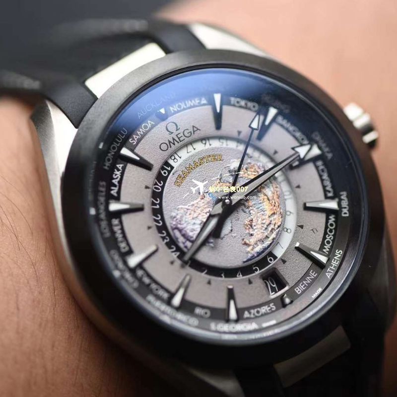 【视频评测】vs厂一比一复刻高仿欧米茄海马150世界时间220.92.43.22.99.001手表