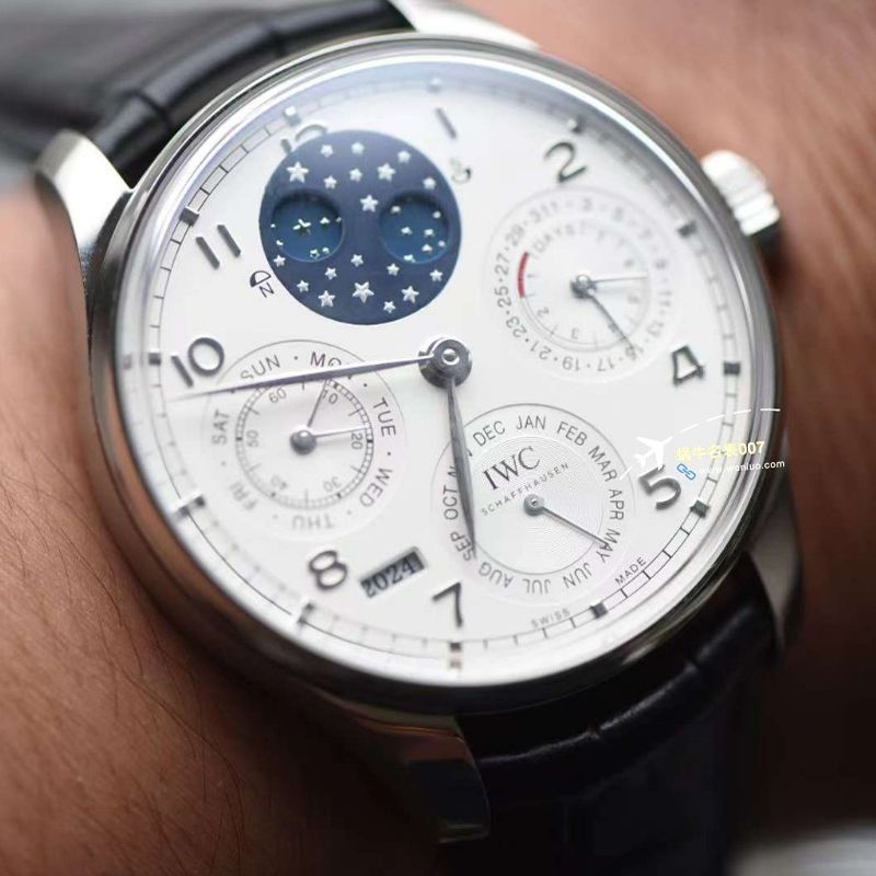 【视频评测】APS厂万国IWC葡萄牙系列万年历腕表 IW503406超A复刻高仿手表