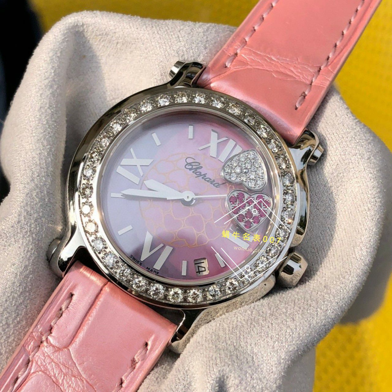 高端定制真钻萧邦HAPPY SPORT系列女表278475-2002和278475-3004原单腕表 