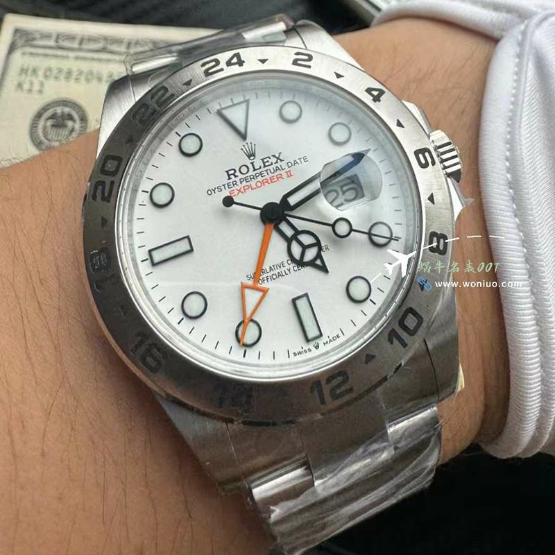 视频评测劳力士探险家二代大白M226570-0001顶级复刻高仿腕表