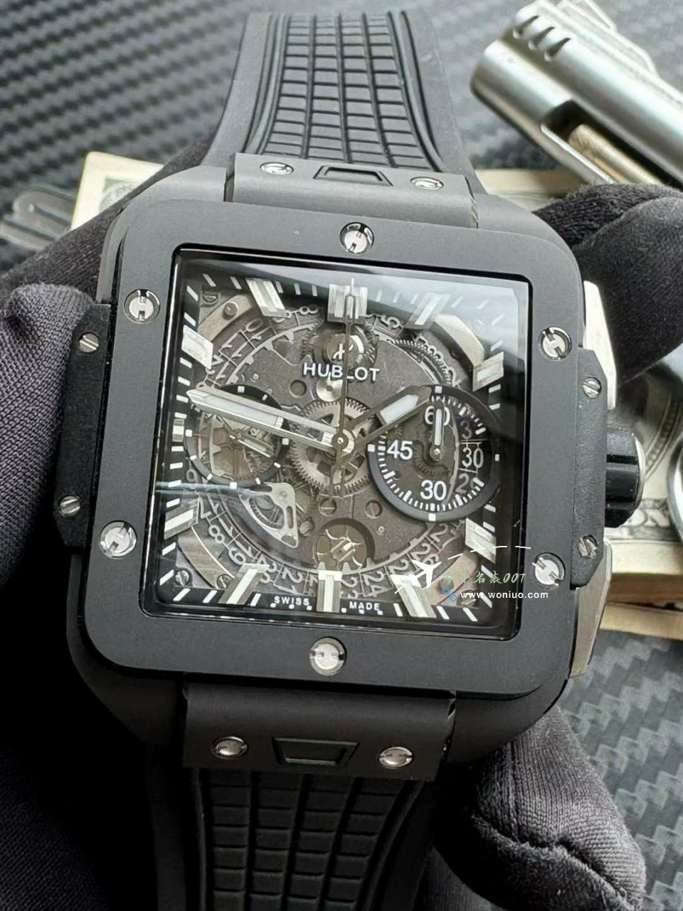 BBF宇舶恒宝SQUARE BANG UNICO陶瓷821.CI.0170.RX超A复刻高仿腕表 / YB132