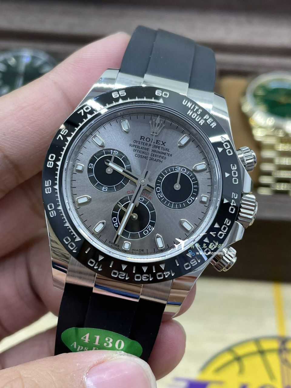 视频评测 APS配重一比一复刻高仿劳力士迪通拿水泥灰M116519ln-0027 / R865