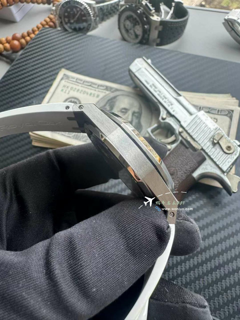 视频评测APS爱彼皇家橡树超A高仿复刻一体机15500ST.OO.1220ST.04橡胶表带 / AP279