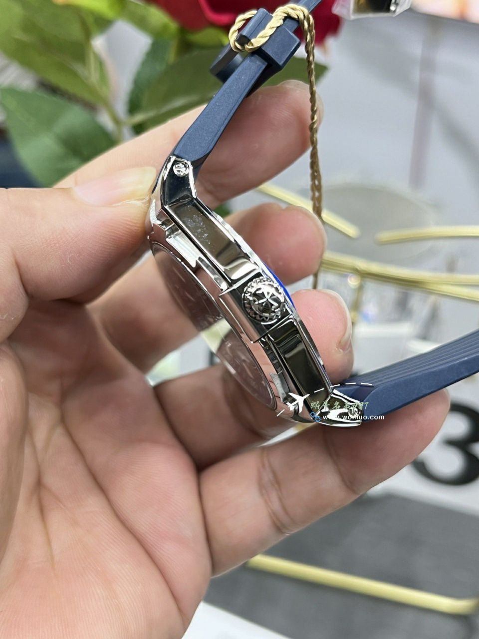 PPF江诗丹顿纵横四海系列一比一高仿手表蓝面胶带P47040/000A-9008 / JS270