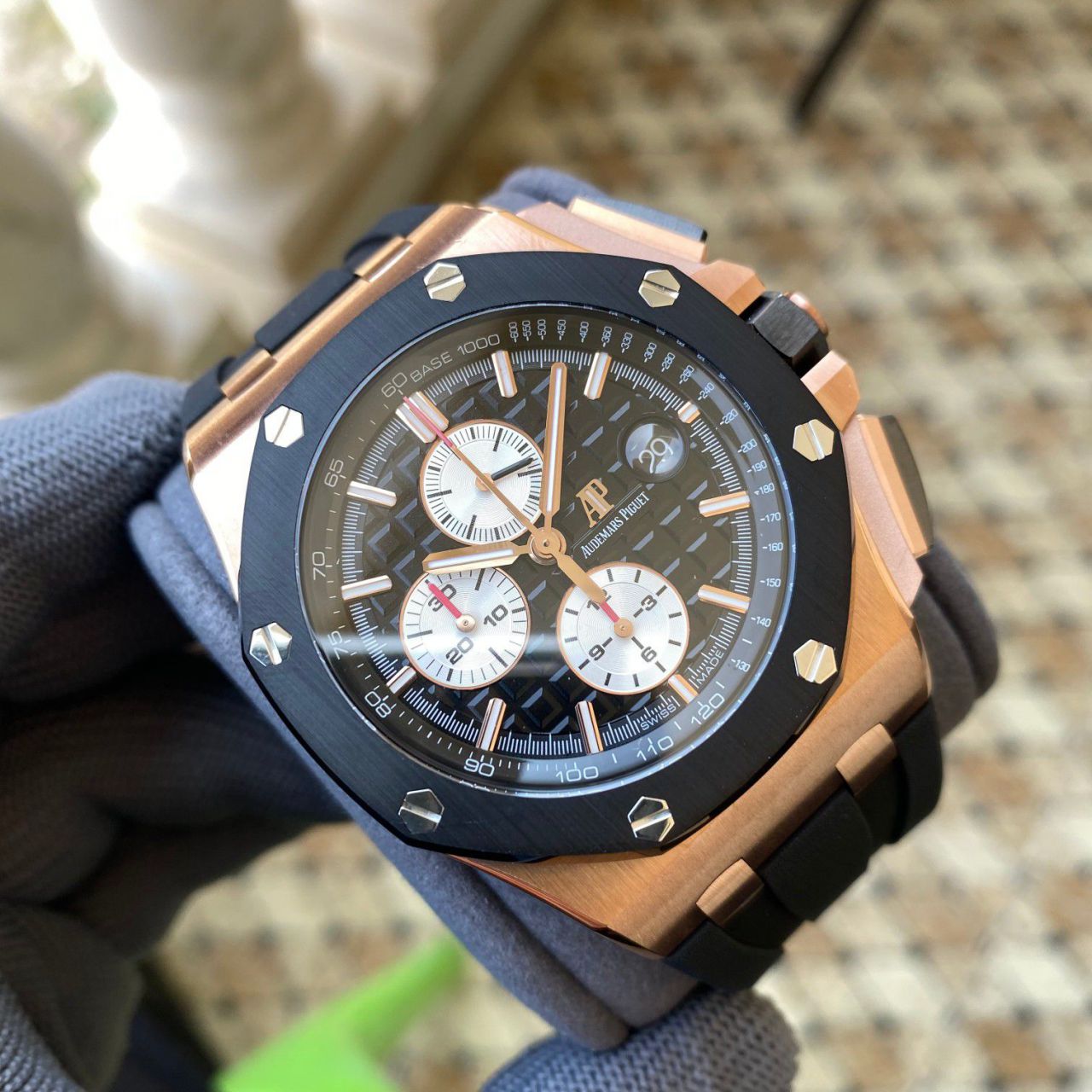 APF厂爱彼皇家橡树离岸型超A高仿手表26401RO.OO.A002CA.01腕表 / AP290