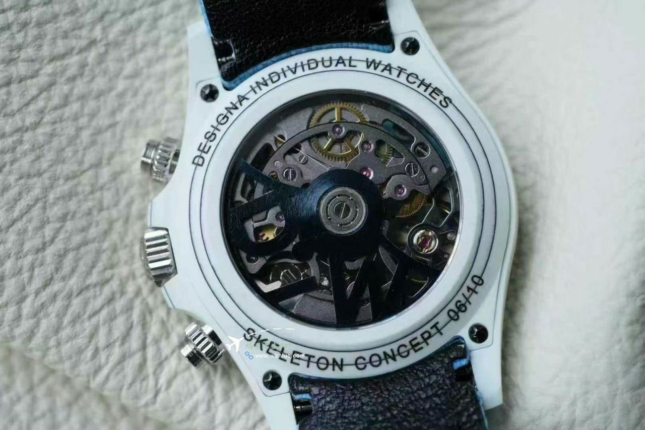 DiW 打造 Rolex Daytona 全新定制款复刻高仿 冰川蓝 沙漠绿洲4130迪通拿手表 / R902