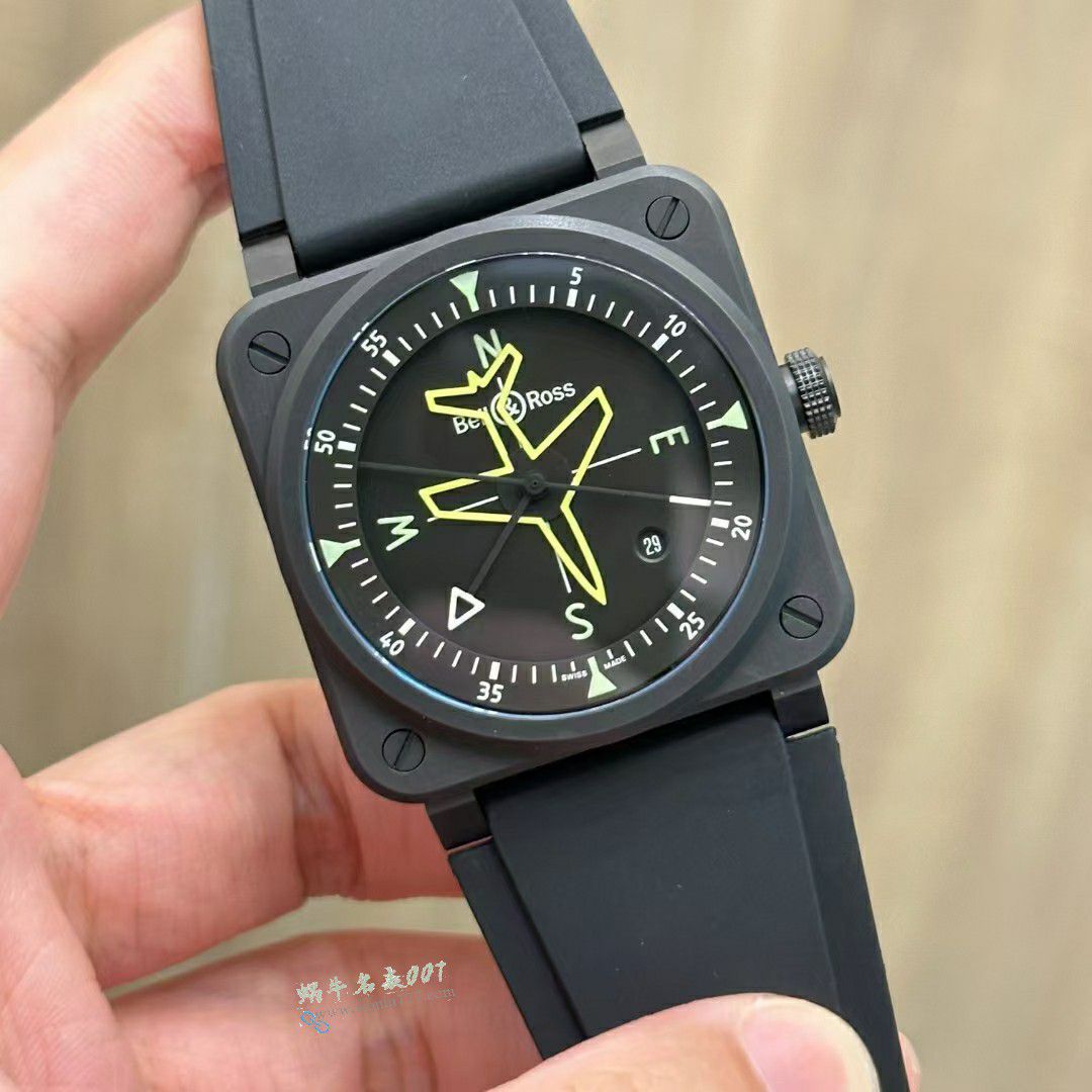 M+超A高仿复刻柏莱士手表INSTRUMENTS系列BR03A-PH-CE/SRB腕表 / BR067