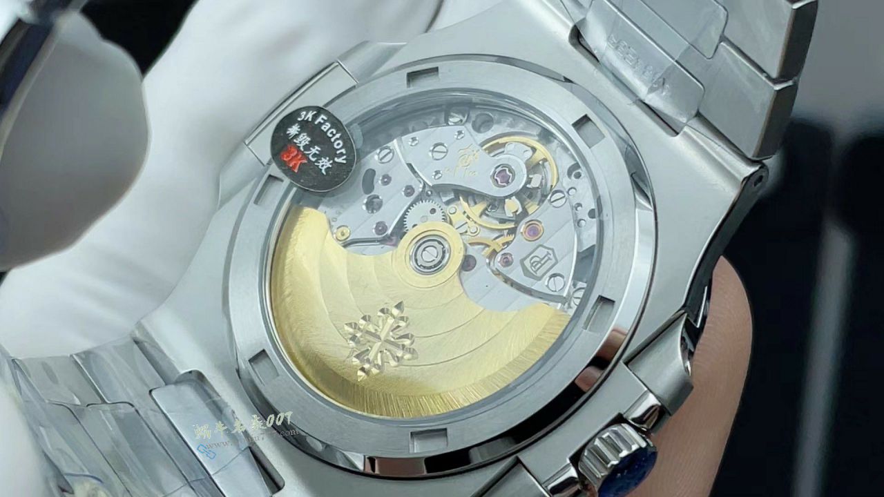 【视频评测】3K一体机百达翡丽绿面鹦鹉螺一比一高仿复刻5711/1A-014手表 / BD386