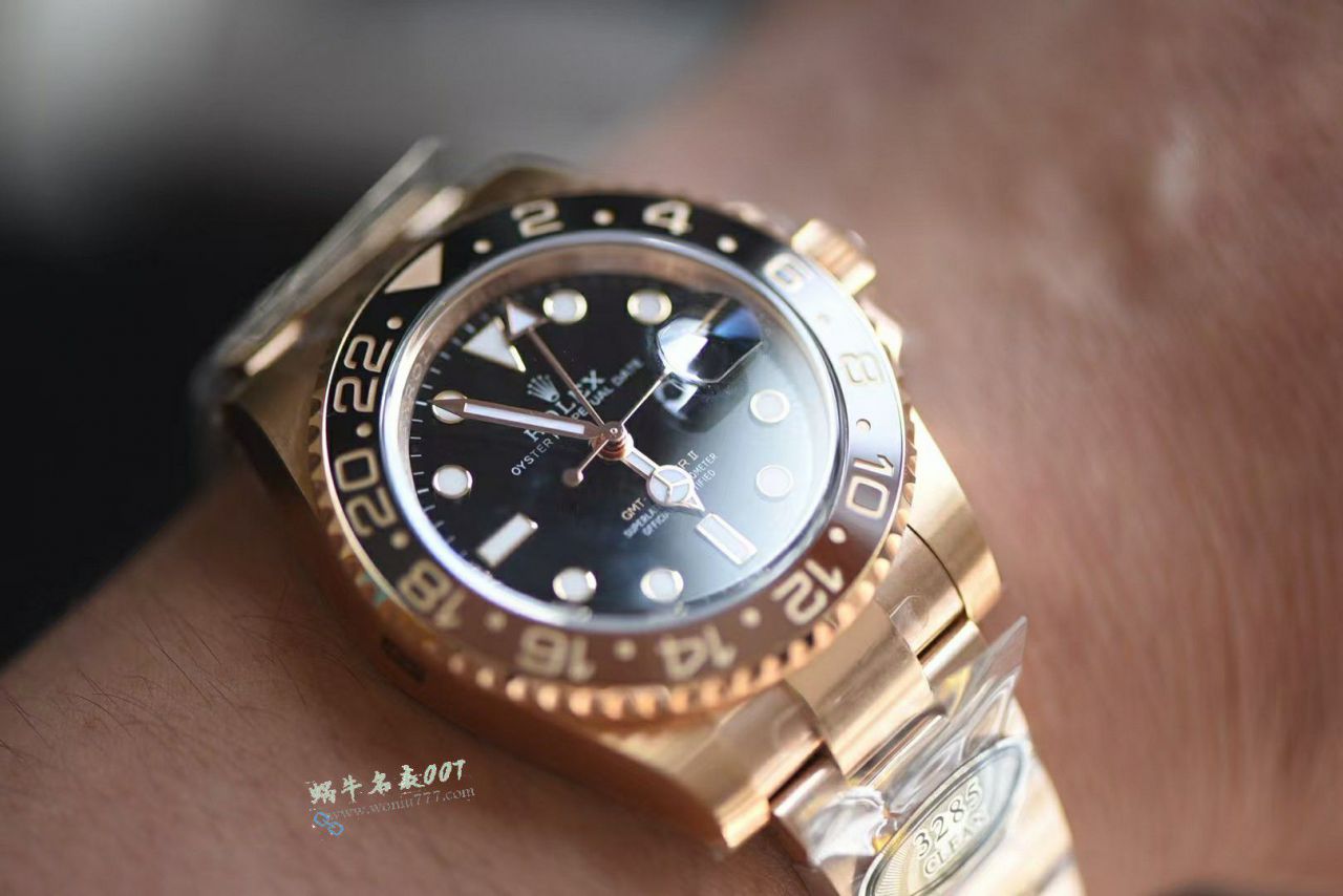 CLEAN劳力士格林尼治型II土豪金超A高仿手表m126715chnr-0001腕表 / R976
