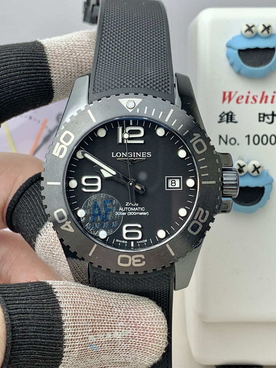 AF浪琴康卡斯43mm陶瓷复刻手表L3.784.4.56.9腕表 / L185