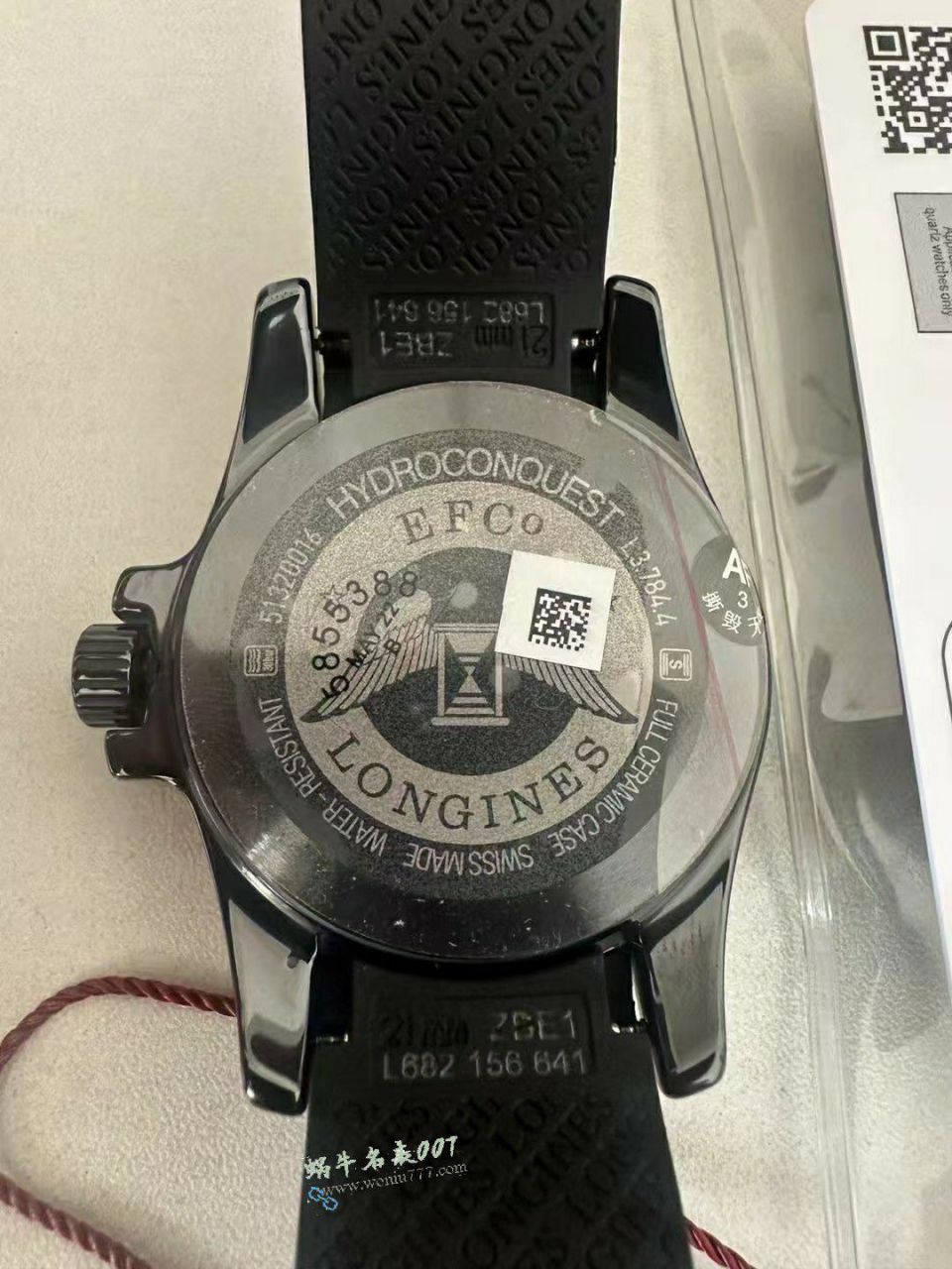 AF浪琴康卡斯43mm陶瓷复刻手表L3.784.4.56.9腕表 / L185