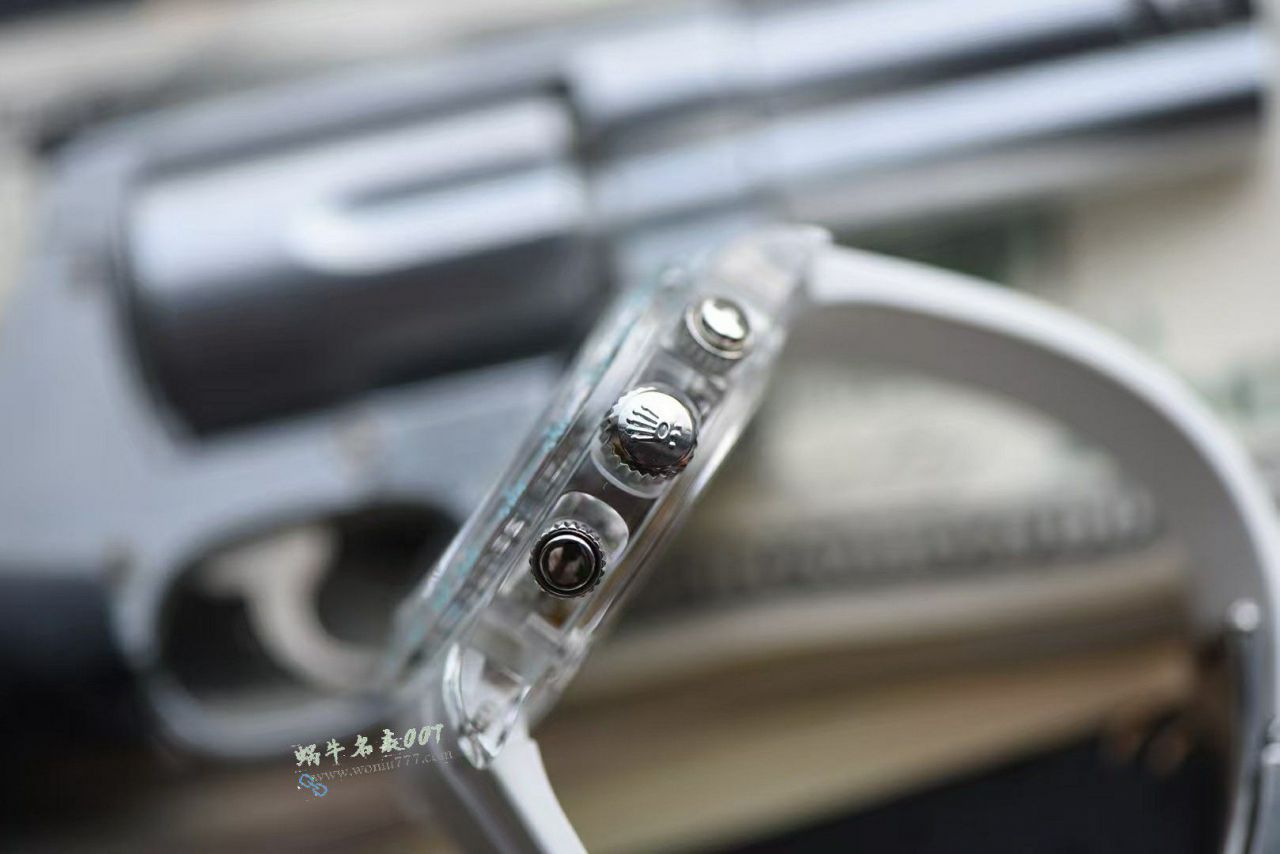 视频评测高阶定制版全透明水晶壳超级镂空4130劳力士迪通拿手表 / R982