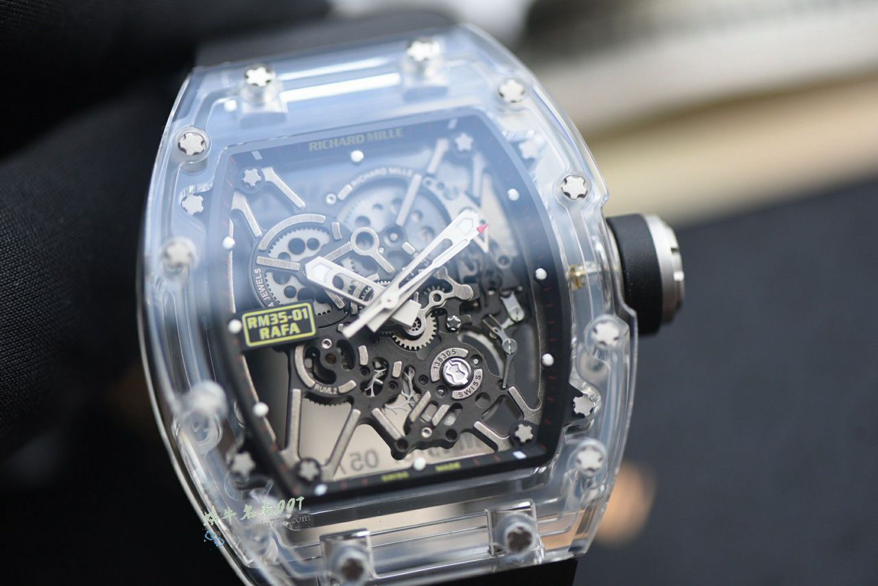 Sonic新品理查德米勒RM35-01 复刻手表AET公司改装隐藏版升级水晶玻璃腕表 / SOAET0351B
