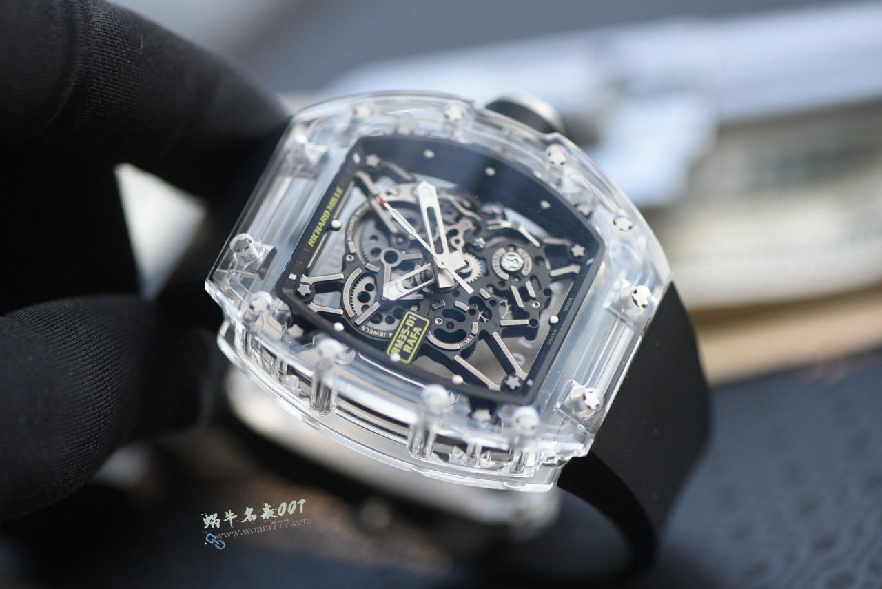 Sonic新品理查德米勒RM35-01 AET公司改装隐藏版升级水晶玻璃腕表 / SOAET0351A