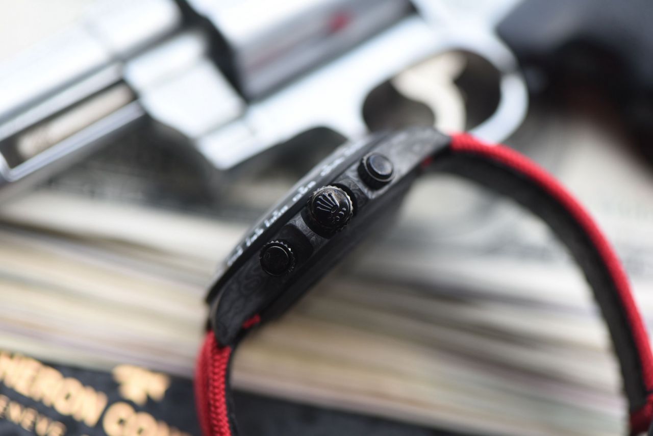 行业最高版本Diw定制版ROLEX劳力士迪通拿复刻高仿手表全碳纤维壳 / R929