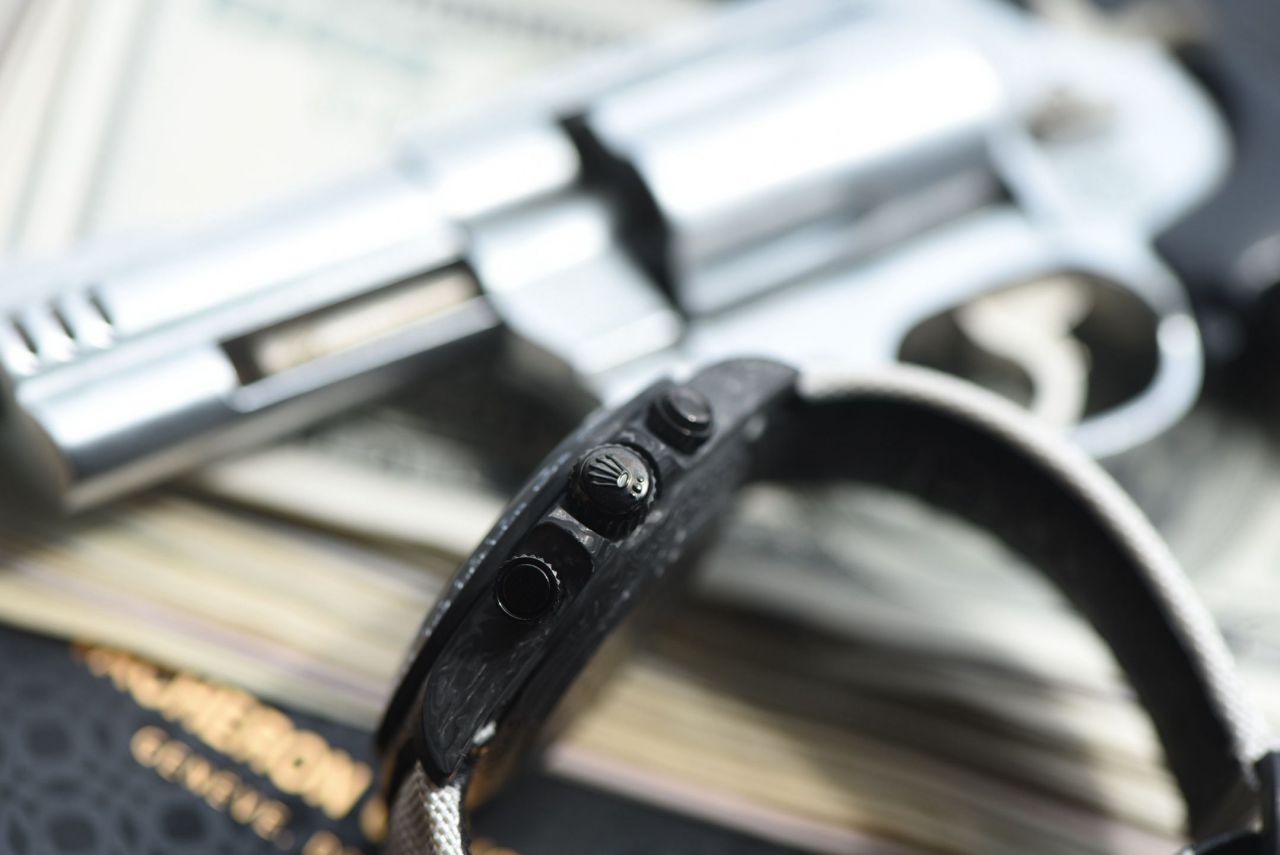 行业最高版本Diw定制版ROLEX劳力士迪通拿复刻高仿手表全碳纤维壳 / R929