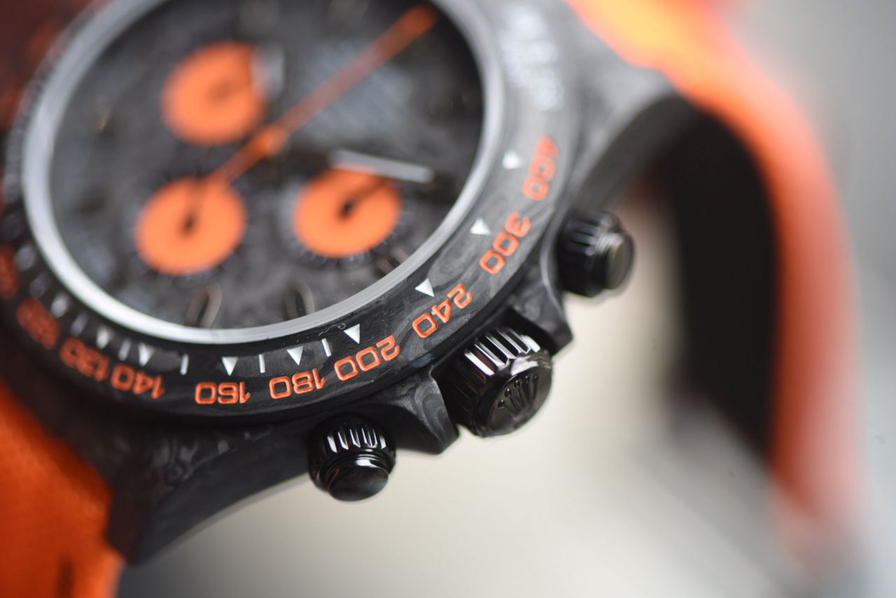 行业最高版本Diw定制版ROLEX劳力士迪通拿复刻高仿手表全碳纤维壳 / R929