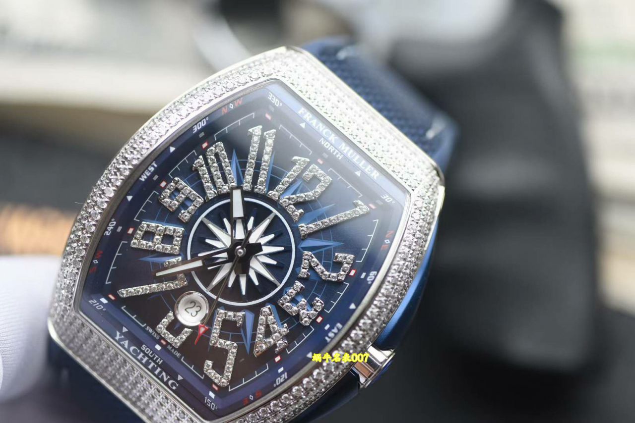 法兰克穆勒 FM v45游艇法穆兰顶级复刻手表VANGUARD系列Vanguard Yachting 钻石腕表 / FL085