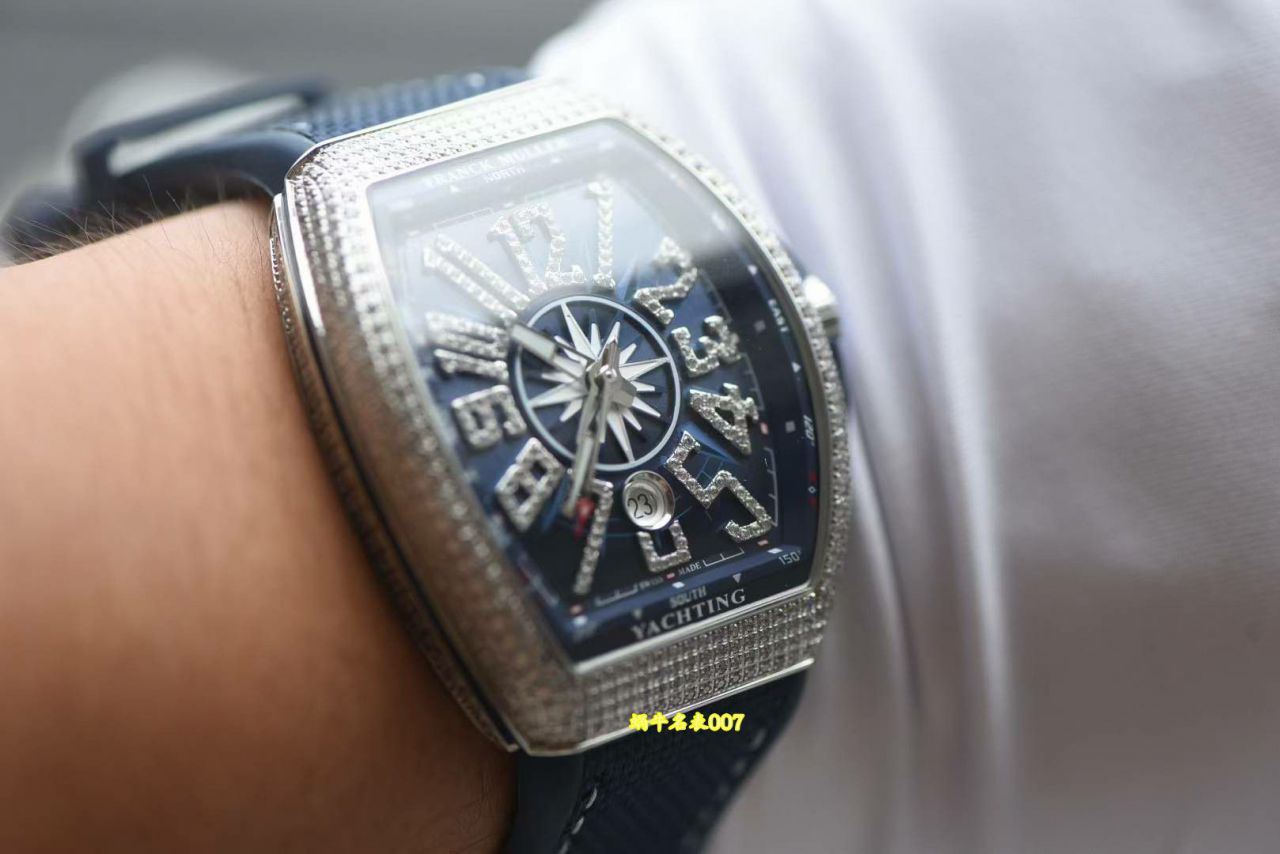 法兰克穆勒 FM v45游艇法穆兰顶级复刻手表VANGUARD系列Vanguard Yachting 钻石腕表 / FL085