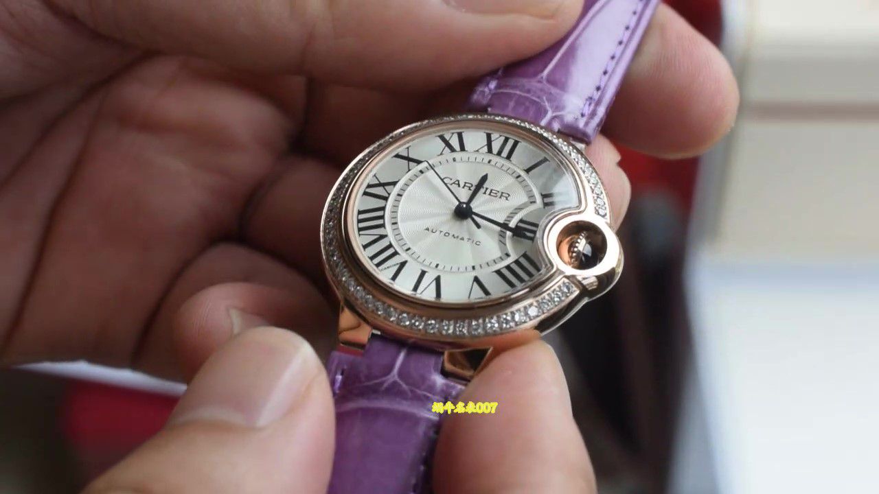 视频评测原单品质卡地亚蓝气球系列女士33毫米WE902066腕表 / K382