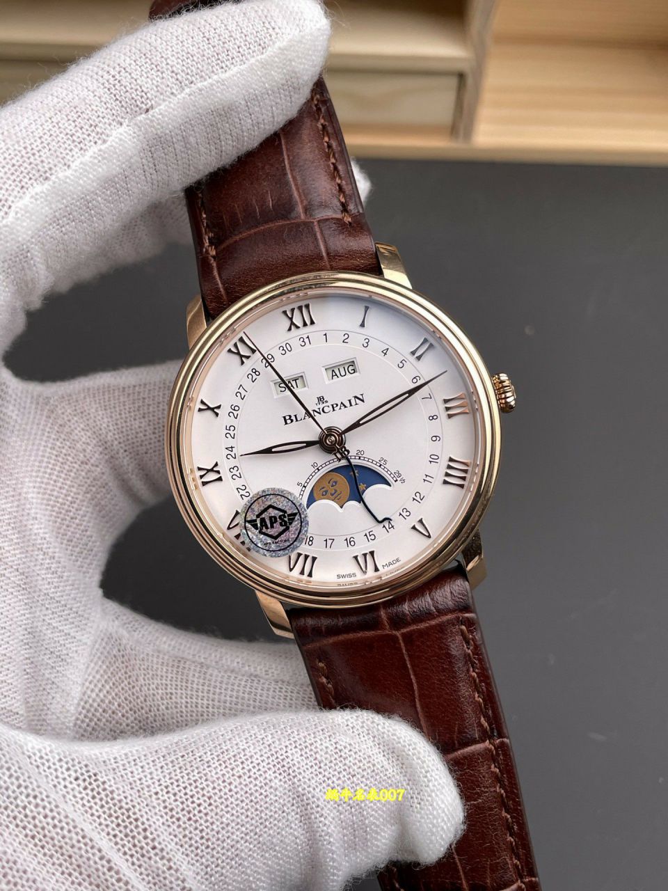  APS厂宝珀经典系列真月相6654-1127-55B腕表 / BP082