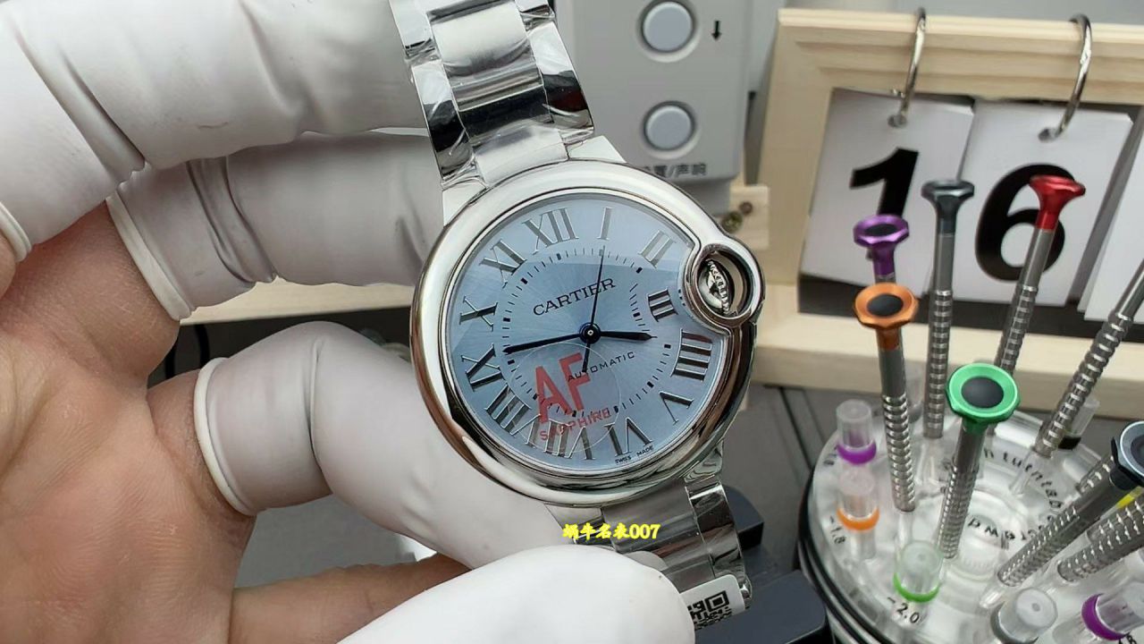 AF33mm冰蓝气球卡地亚女表WSBB0062腕表 / K386