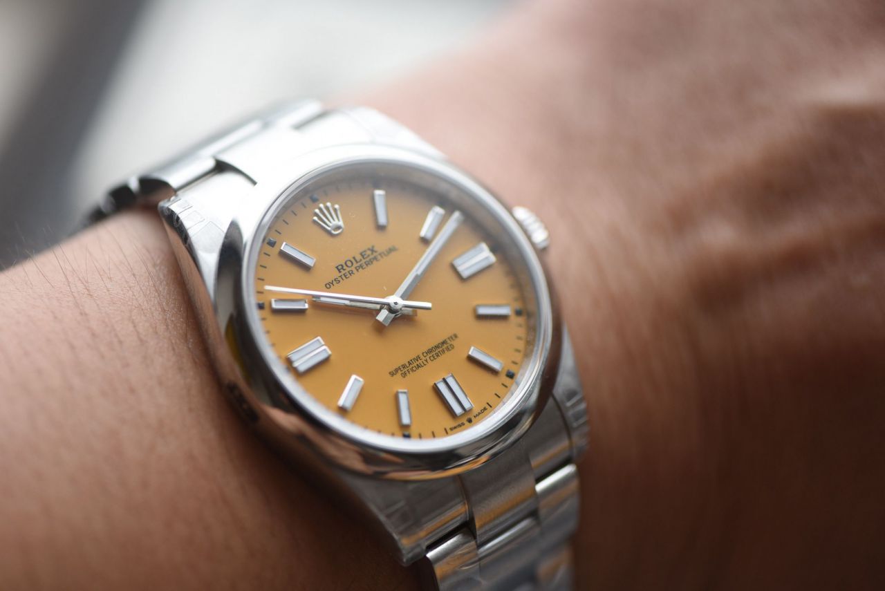 VS劳力士蚝式恒动系列咸蛋黄134300-0007腕表 /  