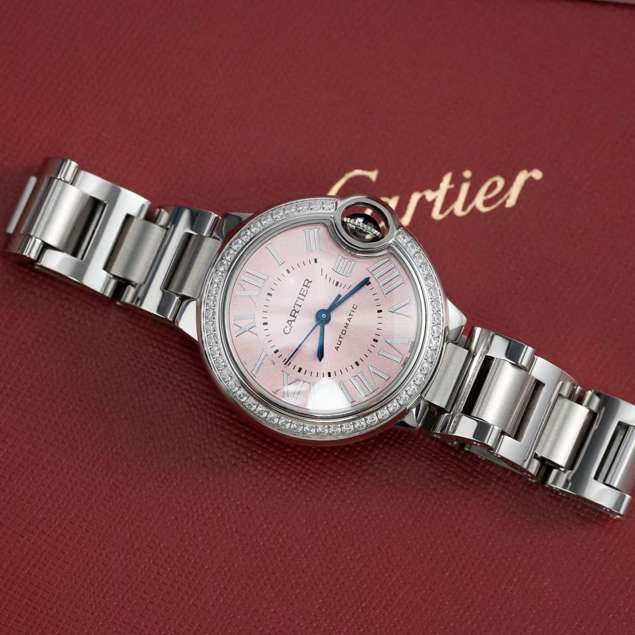 高端定制真钻女表卡地亚蓝气球系列W4BB0028腕表 /  