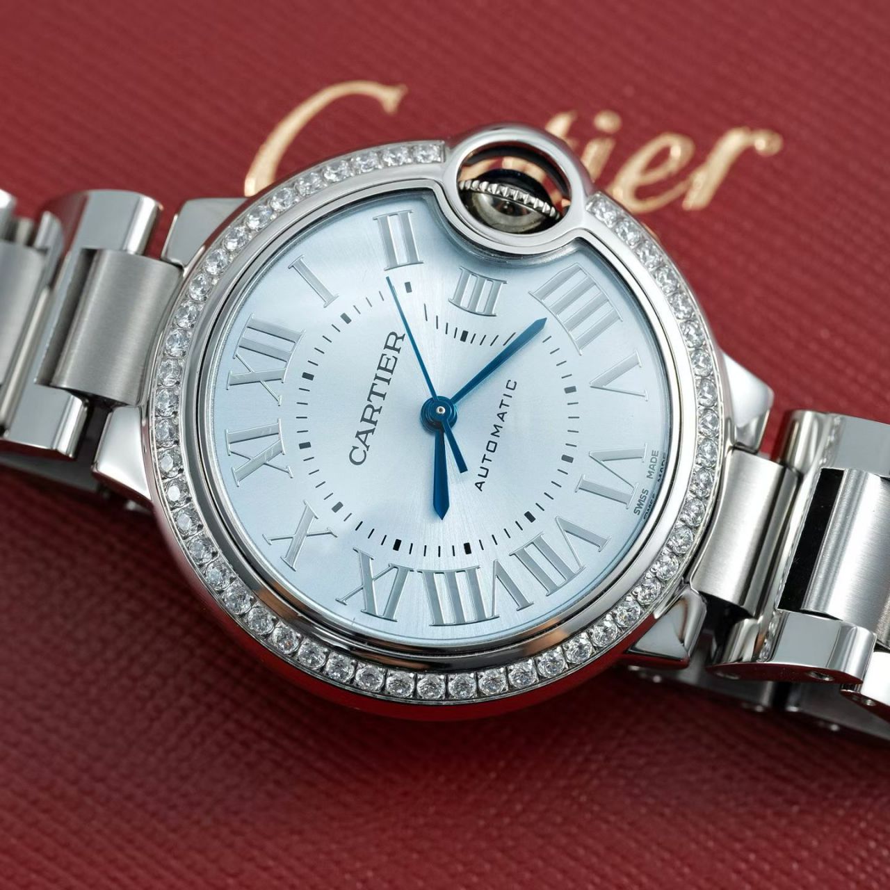 高端定制真钻女表卡地亚蓝气球系列W4BB0037腕表 /  