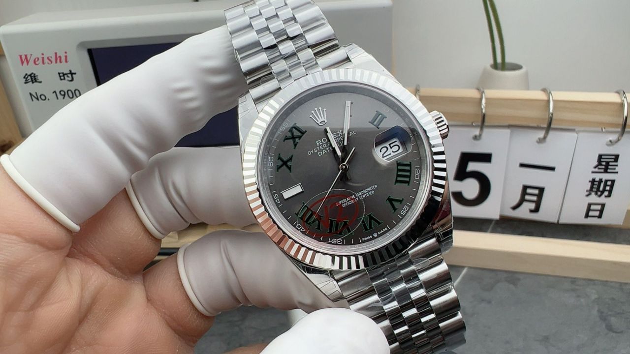 VSv2版劳力士日志型系列m126334-0022腕表(绿罗&绿萝) /  