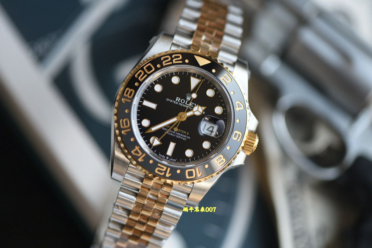 视频评测VS配重间金皮蛋圈劳力士格林尼治型II系列m126713grnr-0001腕表 /  