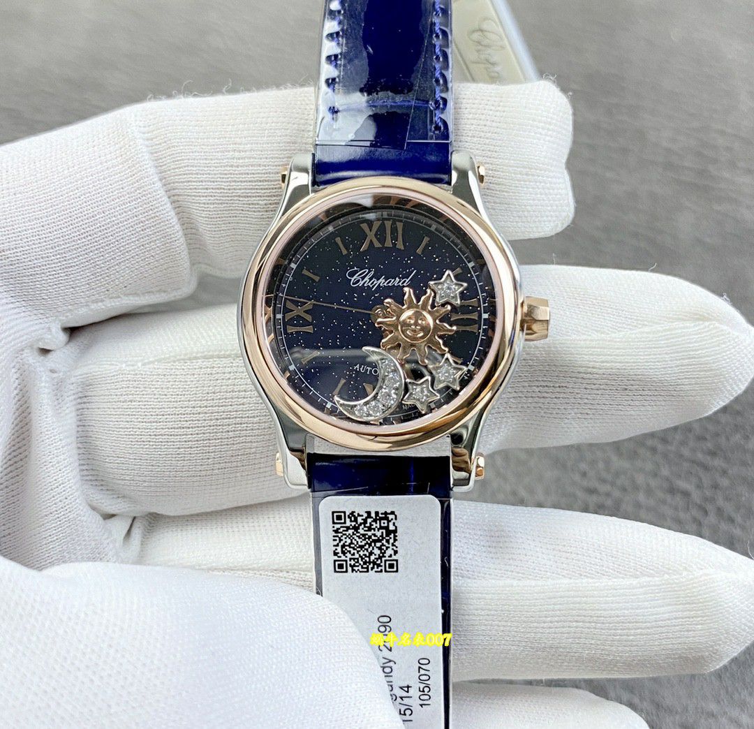 视频评测萧邦顶级复刻女表HAPPY SPORT系列278573-6027腕表 /  