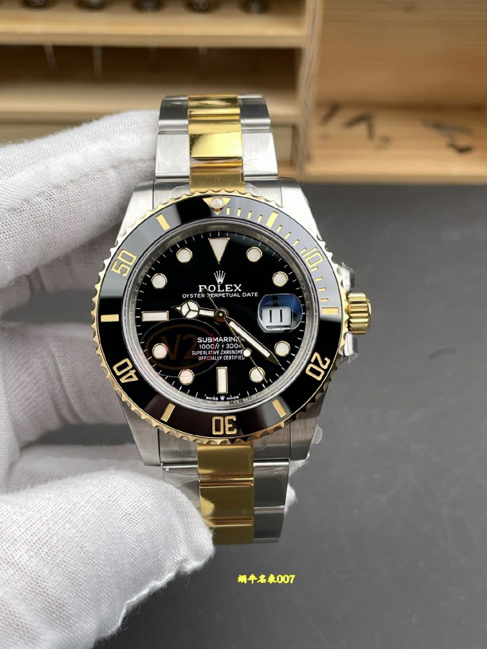 VS间金黑鬼V2版配重170克+劳力士潜航者型复刻手表m126613ln-0002腕表 /  