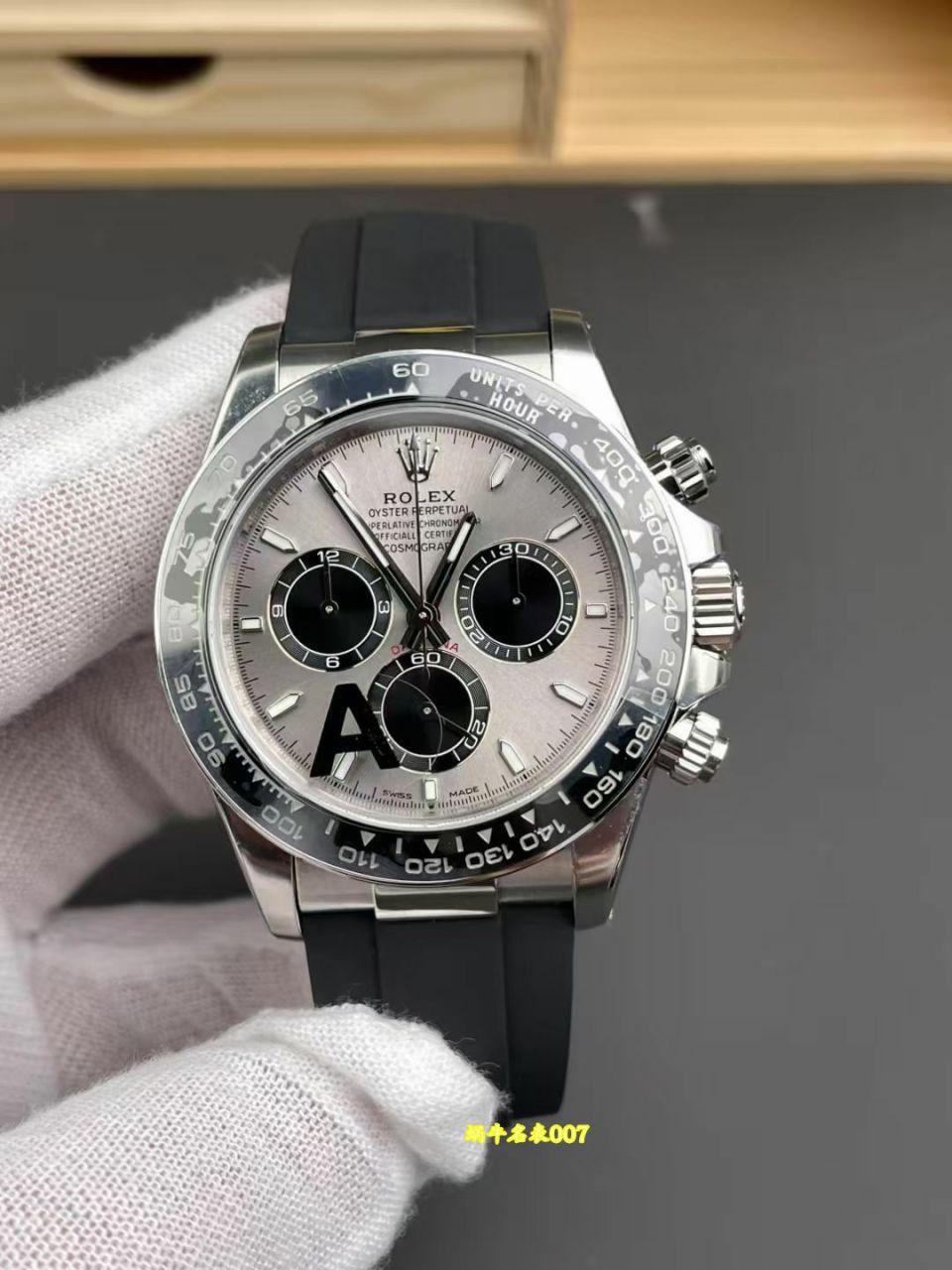 视频评测VS配重水泥灰胶迪4131劳力士宇宙计型迪通拿复刻高仿m126519ln-0006手表 /  