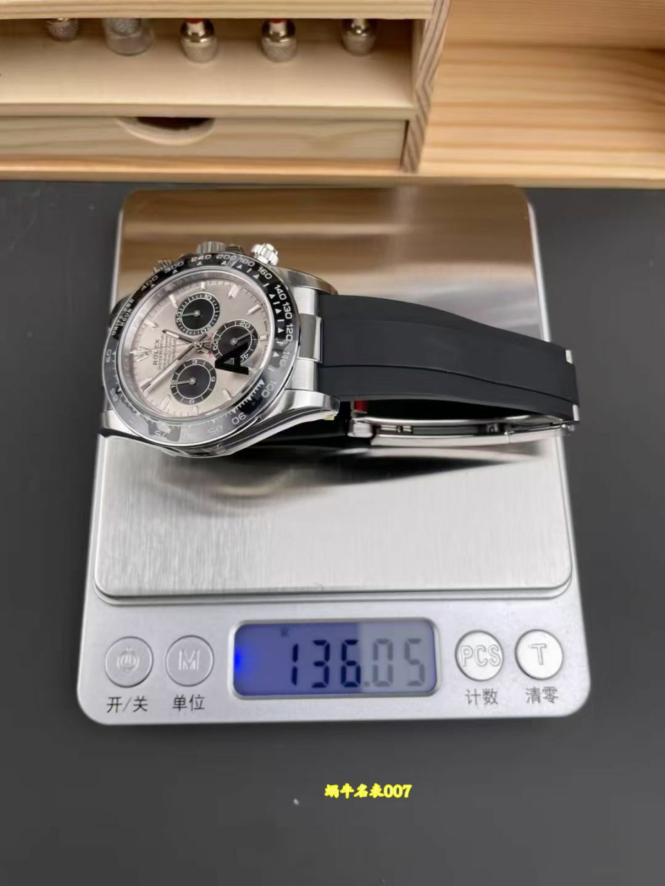 视频评测VS配重水泥灰胶迪4131劳力士宇宙计型迪通拿复刻高仿m126519ln-0006手表 /  