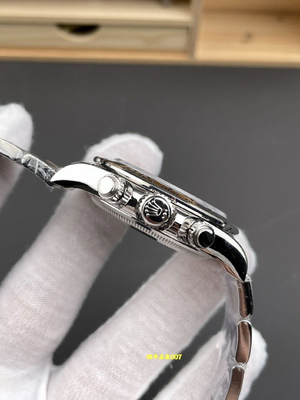 VS配重灰钢迪包金劳力士宇宙计型迪通拿复刻高仿m126509-0003腕表 /  