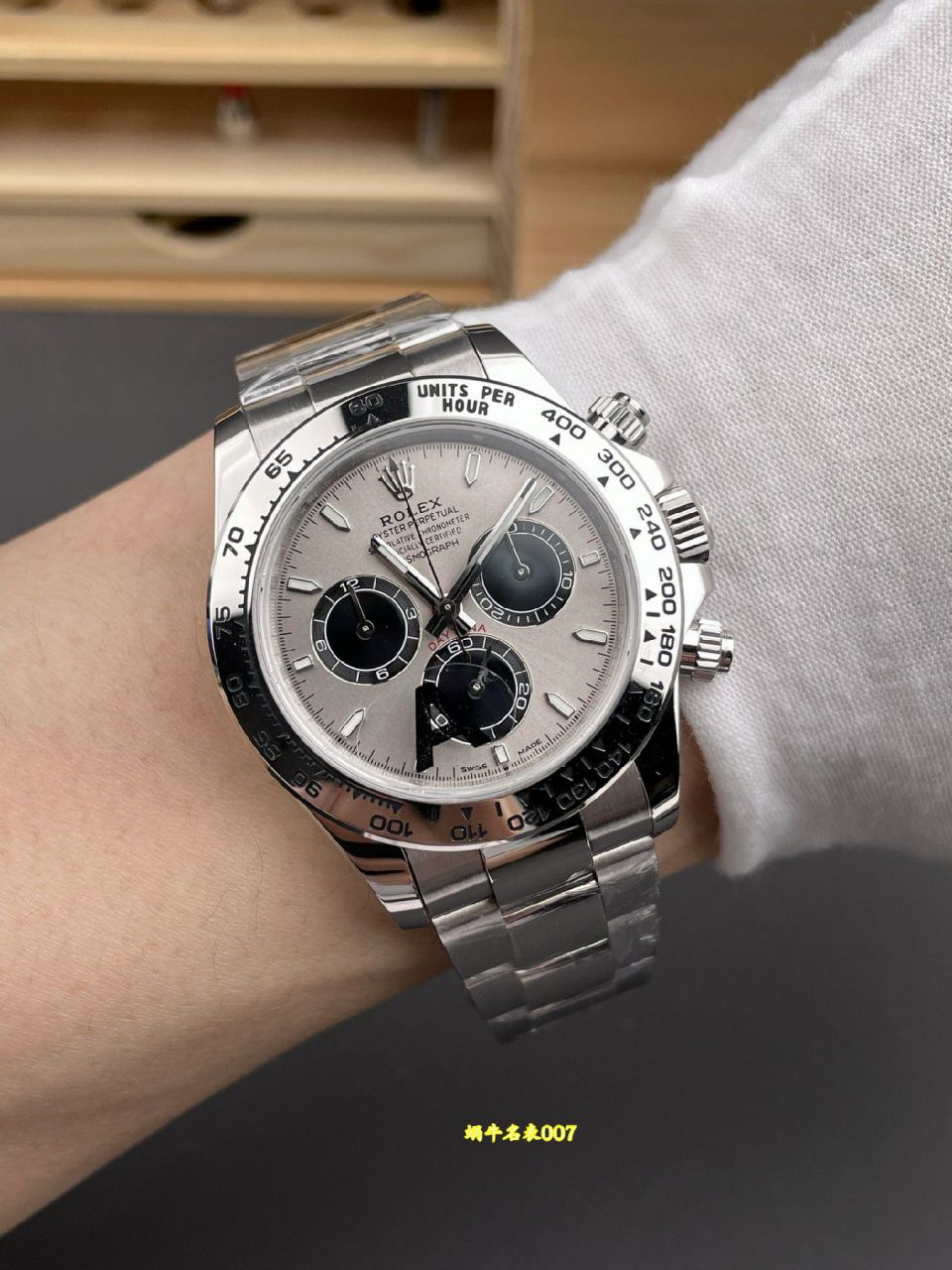 VS配重灰钢迪包金劳力士宇宙计型迪通拿复刻高仿m126509-0003腕表 /  