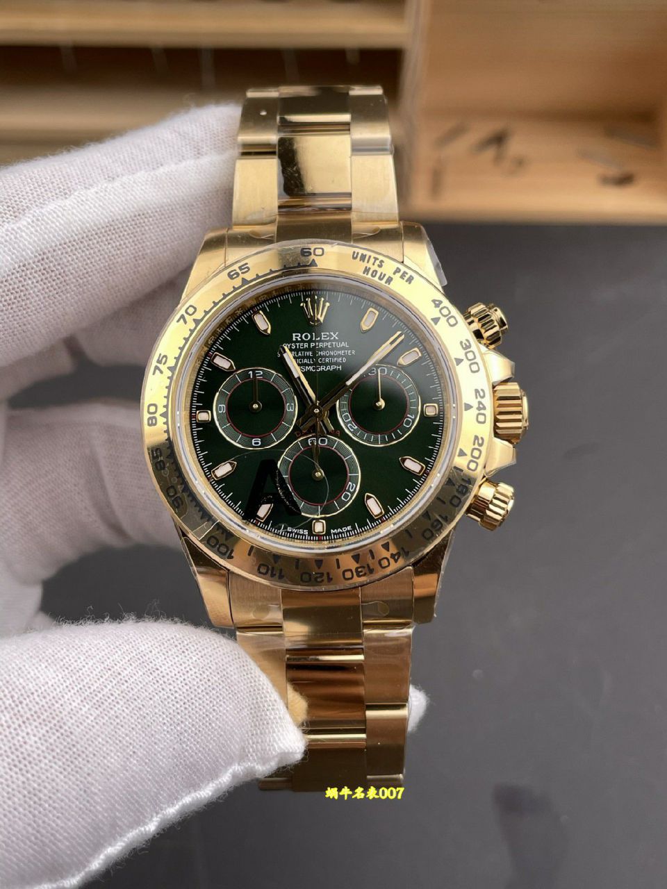 VS配重劳力士宇宙计型迪通拿复刻高仿m116508-0013腕表(绿金迪) /  