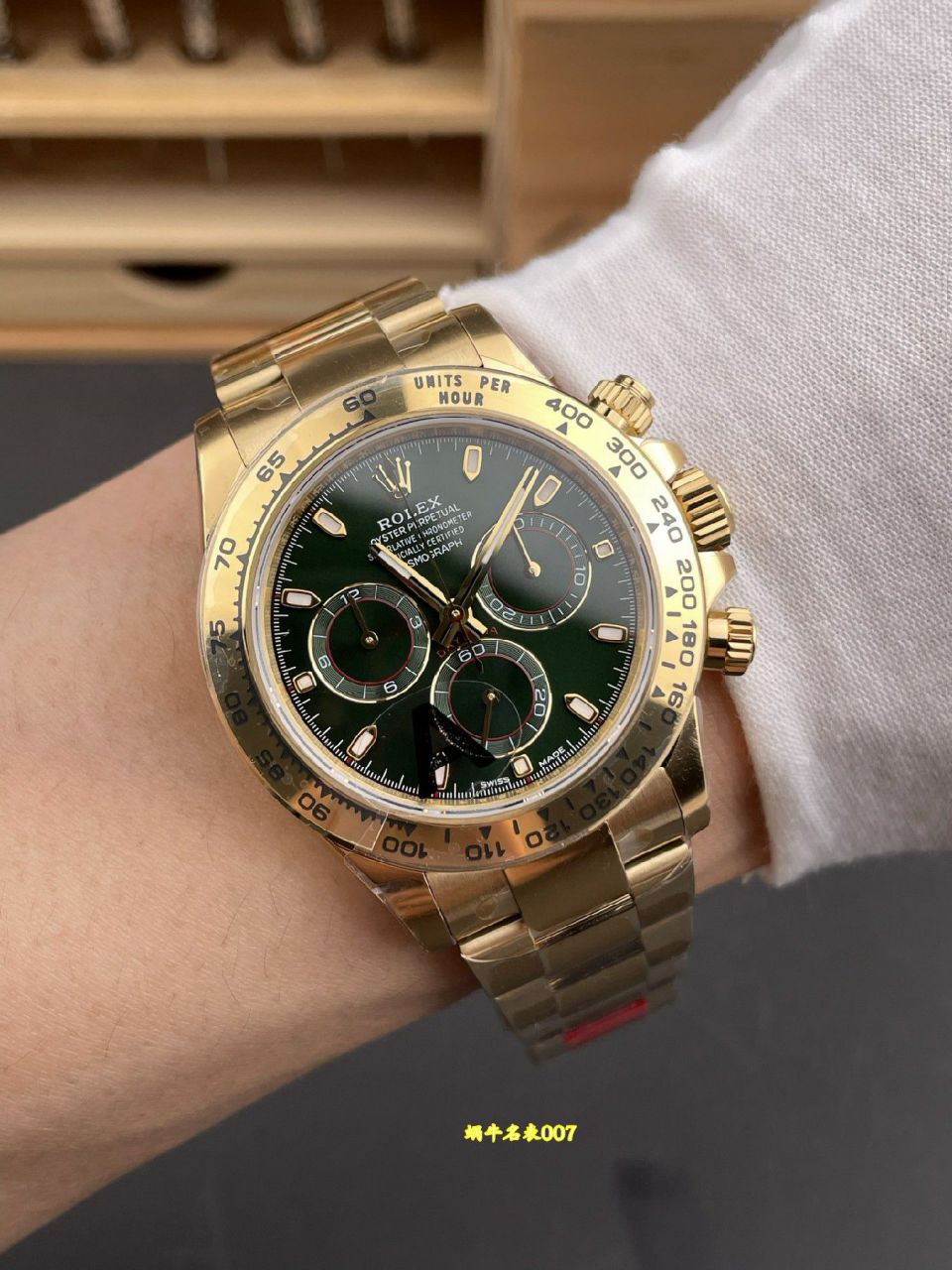 VS配重劳力士宇宙计型迪通拿复刻高仿m116508-0013腕表(绿金迪) /  