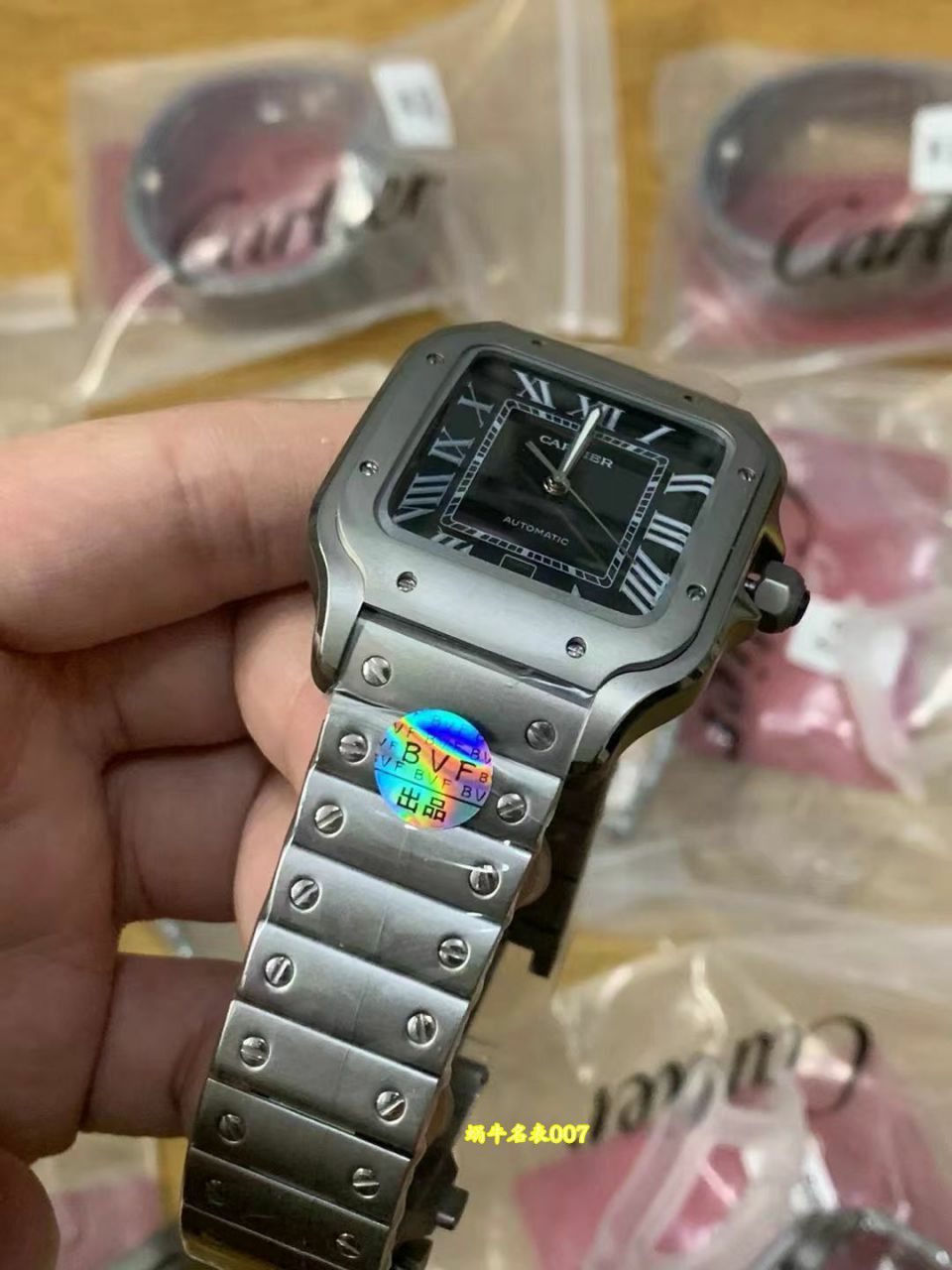 BV卡地亚山度士系列SANTOS DE CARTIER腕表 复刻高仿钛金属大号表款腕表 /  