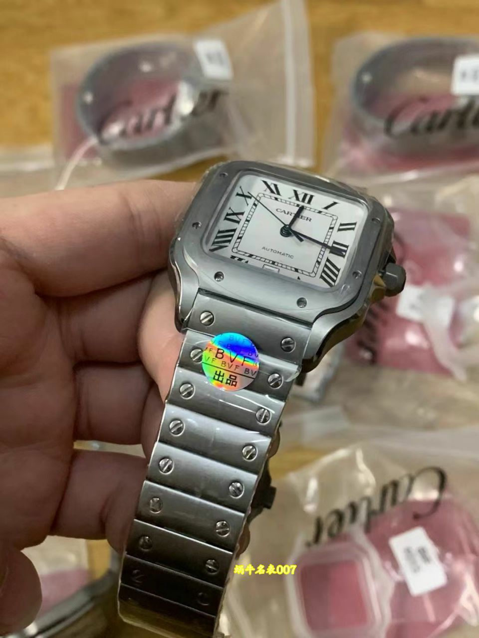 BV卡地亚山度士系列SANTOS DE CARTIER腕表 复刻高仿钛金属大号表款腕表 /  