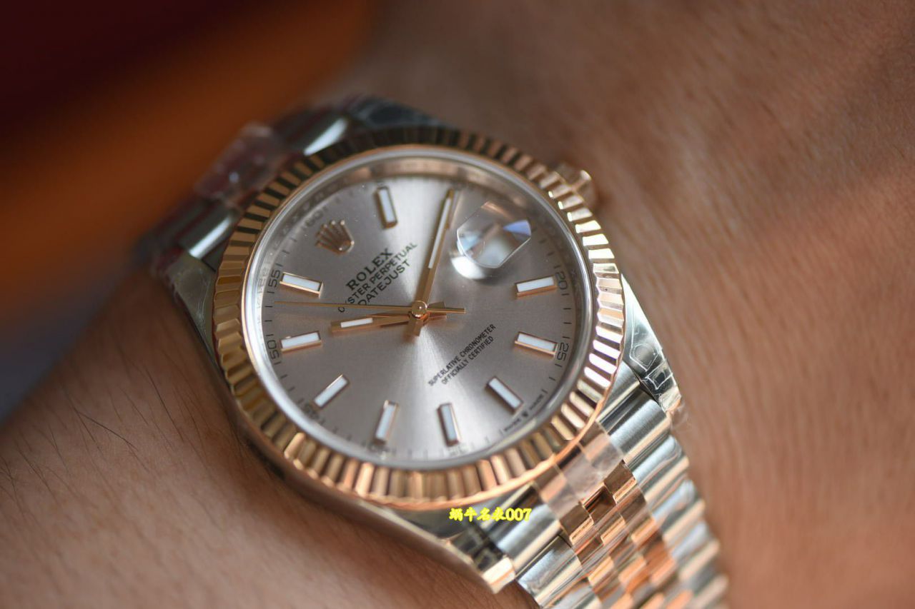 VS劳力士日志型复刻高仿m126331-0010粉盘腕表 /  