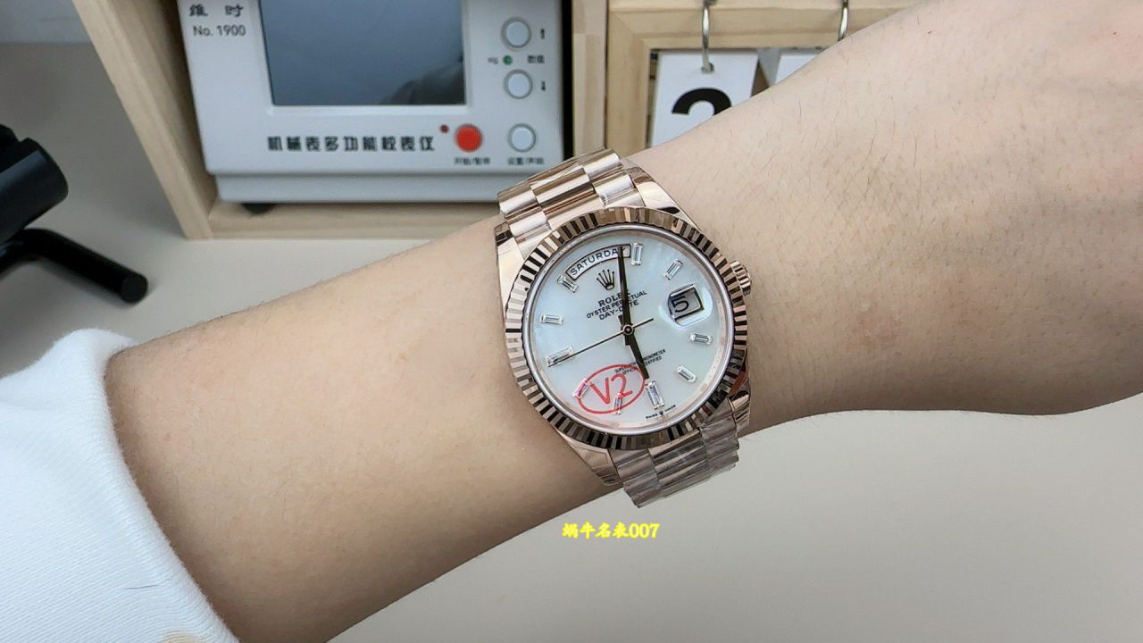 VS配重DD 182 克劳力士星期日历型顶级复刻手表m228235-0056腕表 /  