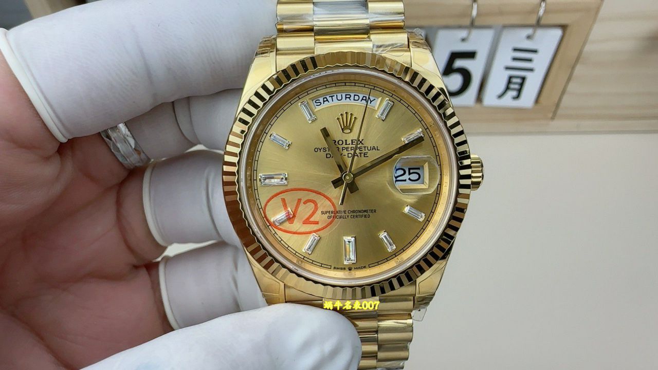 VS配重DD劳力士星期日历型超级克隆手表m228238-0005腕表