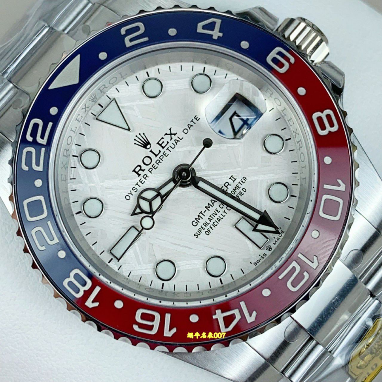 狗厂配重陨石面劳力士格林尼治型II复刻手表m126719blro-0002腕表(可乐圈)