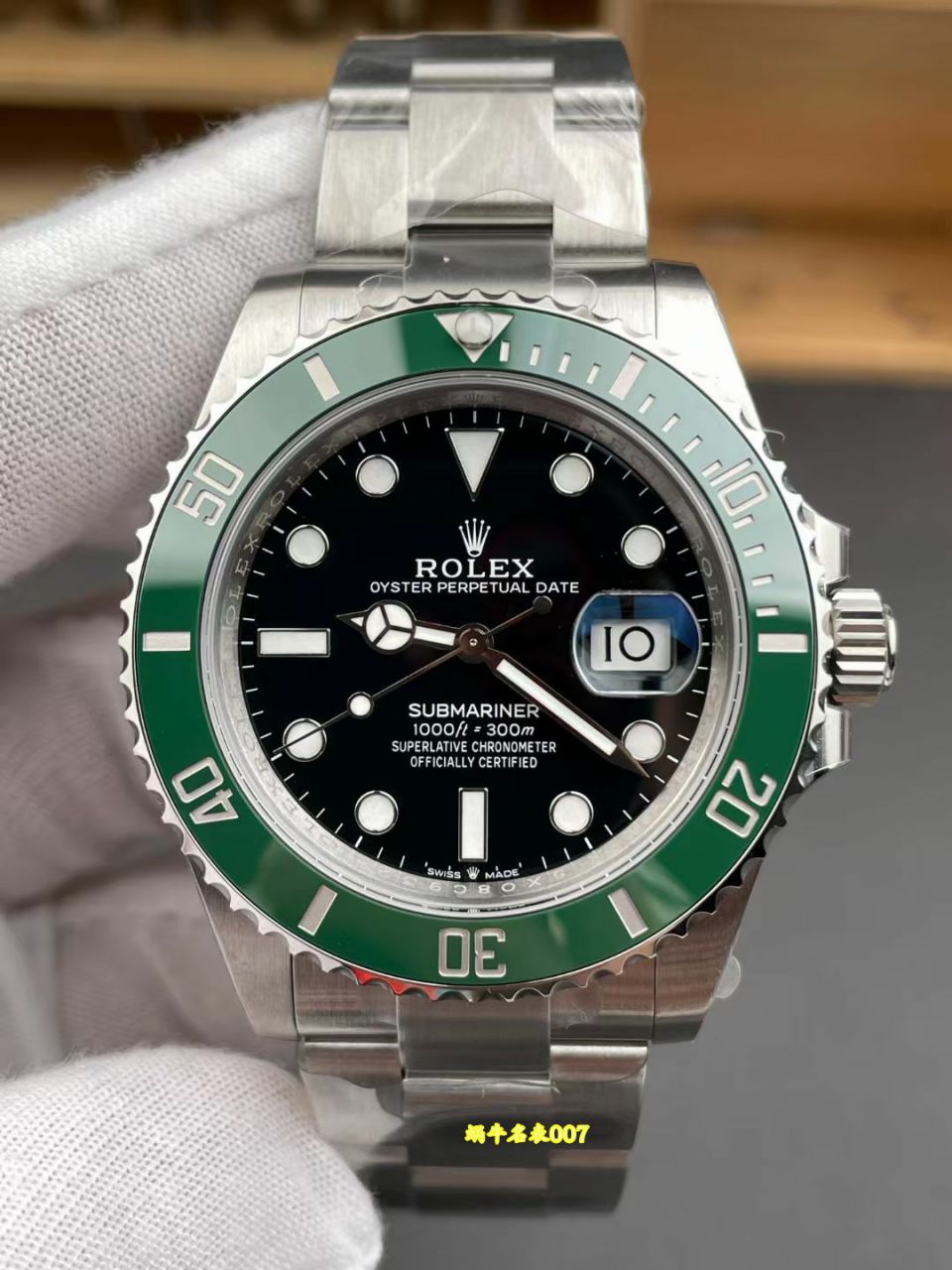 VS劳力士三代绿水鬼复刻手表潜航者型系列m126610lv-0002腕表