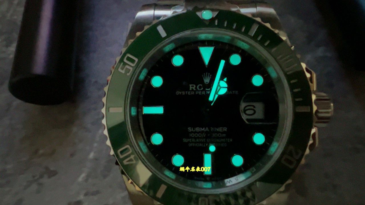 VS劳力士潜航者型系列m126610lv-0002最好高仿三代绿水鬼腕表 /  