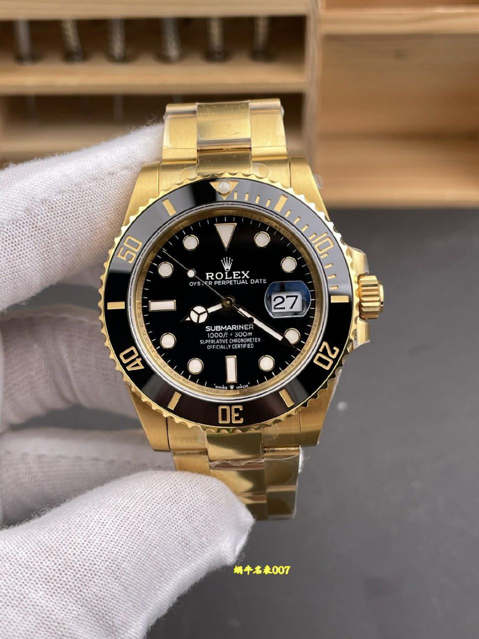 VS三代全金黑水鬼劳力士潜航者型顶级复刻手表m126618ln-0002腕表 /   