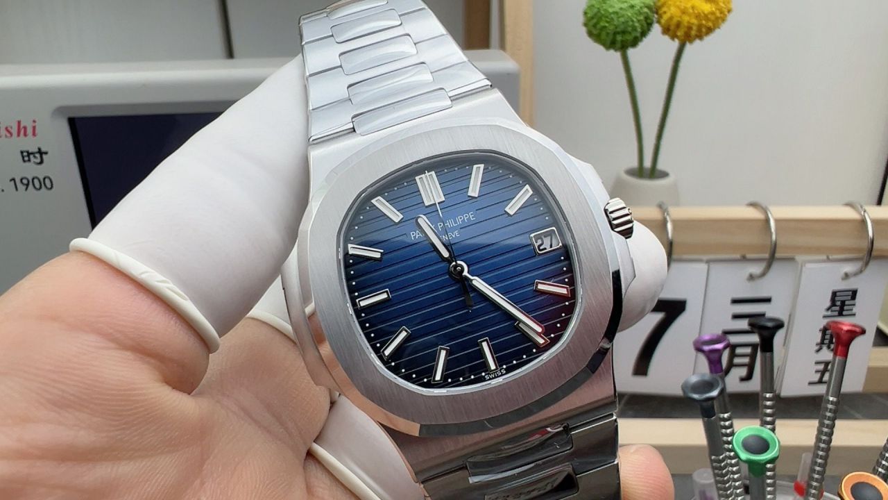 DDF百达翡丽鹦鹉螺配重复刻高仿手表5811/1G-001腕表 /  